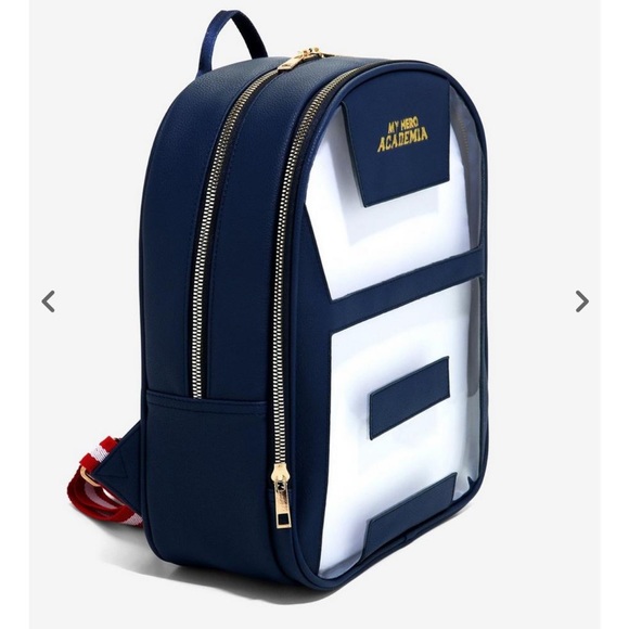 My Hero Academia backpack Navy, red, and gold. NWT - Picture 2 of 10